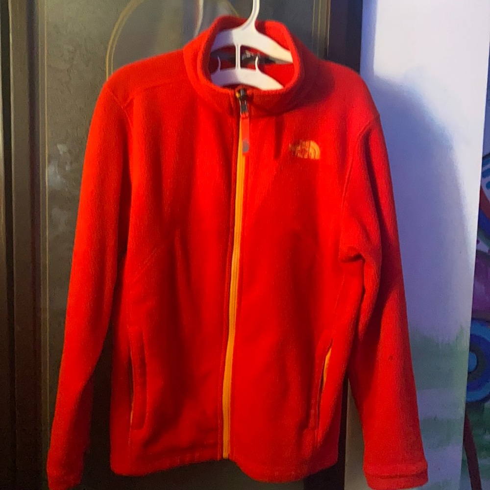 Boys red fleece jacket